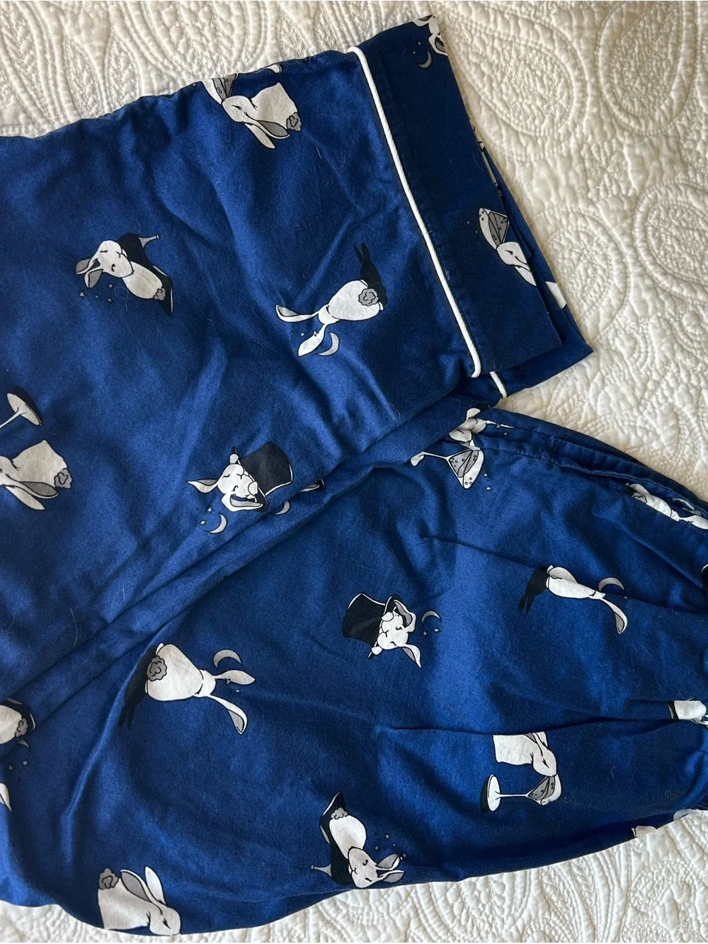 ♠️💙kate spade blue and white bunny print pajama set💙♠️